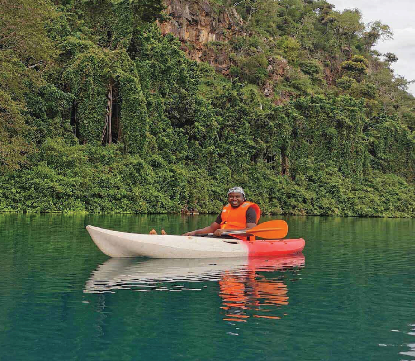 Canoeing-in-Lake-Chala